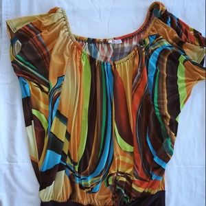 Lipstick Multi Color Blouse